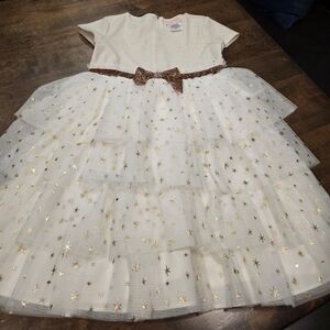 American Girl bitty baby Golden Twinkle Dress 7